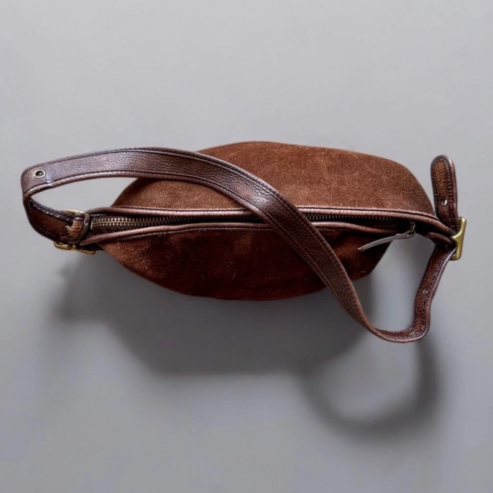 Vintage Coach Brown Mahogany Suede Berkeley XL Duffle Sac - Picture 2 of 7